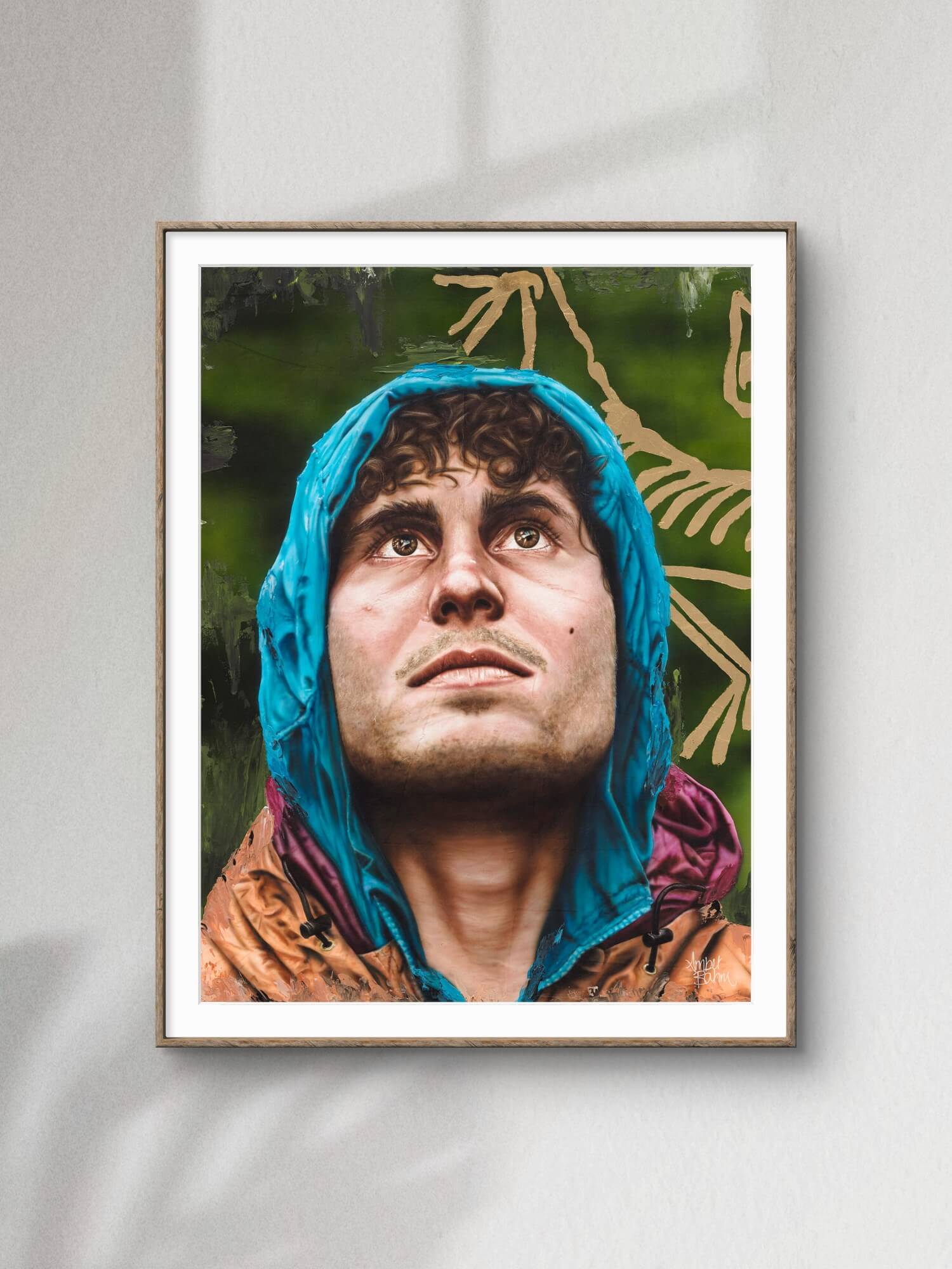wall art print of the alpinist marc andre leclerc painting