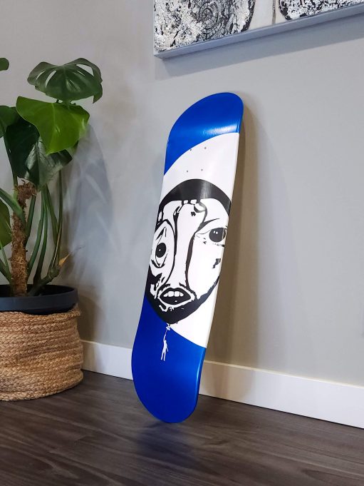 Mac Miller Balloonerism airbrushed skate deck art