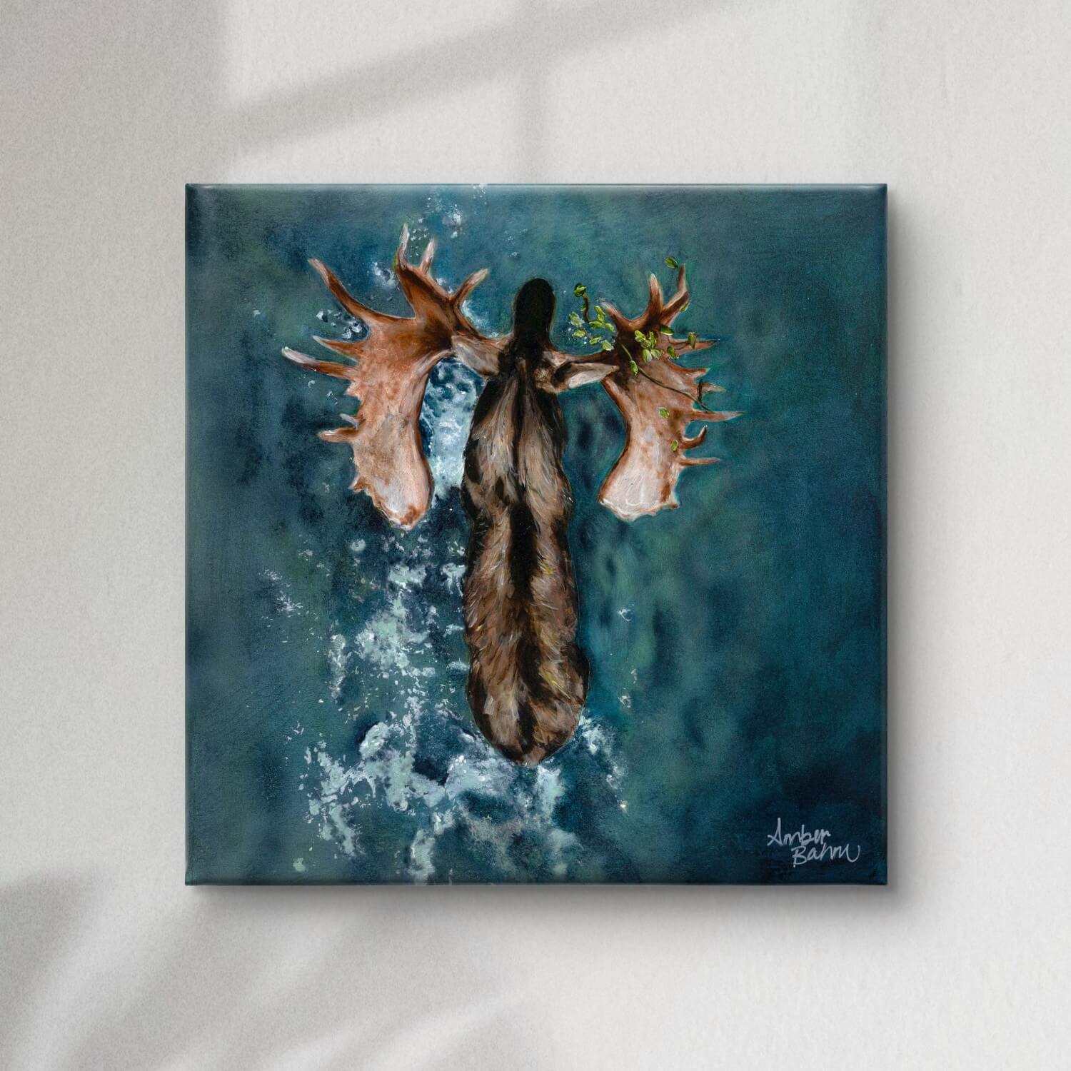 "Reverence" - Art Prints of Moose Painting - Image 3