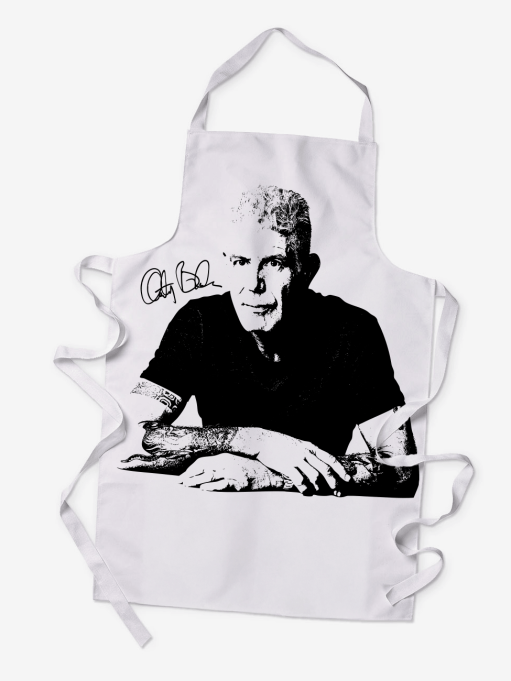 unique gift idea for chef - anthony bourdain apron